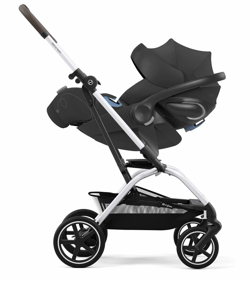 Cybex Eezy S Twist +2 V2 Stroller + Aton 2 Sensorsafe Travel System Bundle - Lava Grey / Lavastone Black 4 Cybex Eezy S Twist +2 V2 Stroller + Aton 2 Sensorsafe Travel System Bundle - Lava Grey / Lavastone Black - Image 2