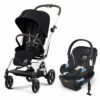 Cybex Eezy S Twist +2 V2 Stroller + Aton 2 Sensorsafe Travel System Bundle - Moon Black / Lavastone Black 1 Cybex Eezy S Twist +2 V2 Stroller + Aton 2 Sensorsafe Travel System Bundle - Moon Black / Lavastone Black -Stroller Promotion Store cybex eezy s twist 2 v2 stroller aton 2 sensorsafe travel system bundle moon black lavastone black 71