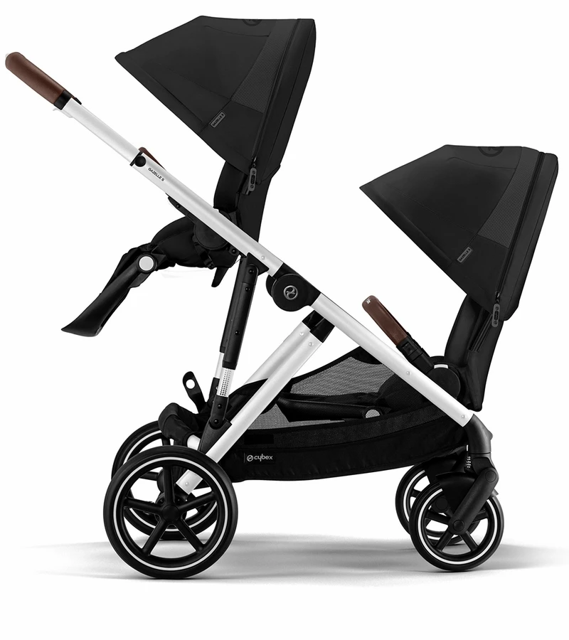 Cybex Gazelle S 2 Stroller + Cot Bundle - Silver Frame / Ocean Blue 7 Cybex Gazelle S 2 Stroller + Cot Bundle - Silver Frame / Ocean Blue - Image 5