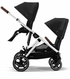 Cybex Gazelle S 2 Stroller + Cot Bundle - Silver Frame / Moon Black 13 Cybex Gazelle S 2 Stroller + Cot Bundle - Silver Frame / Moon Black -Stroller Promotion Store cybex gazelle s 2 cot aton 2 travel system bundle taupe frame sky blue lavastone black 53