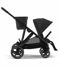 Cybex Gazelle S 2 Single-to-Double Stroller - Black Frame / Moon Black