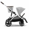 Cybex Gazelle S 2 Single-to-Double Stroller - Silver Frame / Lava Grey 2 Cybex Gazelle S 2 Single-to-Double Stroller - Silver Frame / Lava Grey -Stroller Promotion Store cybex gazelle s 2 single to double stroller silver frame lava grey 139