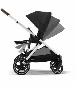 Cybex Gazelle S 2 Single-to-Double Stroller - Silver Frame / Moon Black -Stroller Promotion Store cybex gazelle s 2 single to double stroller silver frame moon black 137