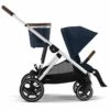 Cybex Gazelle S 2 Single-to-Double Stroller - Silver Frame / Ocean Blue 1 Cybex Gazelle S 2 Single-to-Double Stroller - Silver Frame / Ocean Blue -Stroller Promotion Store cybex gazelle s 2 single to double stroller silver frame ocean blue 138