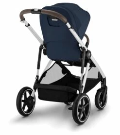 Cybex Gazelle S 2 Single-to-Double Stroller - Silver Frame / Ocean Blue -Stroller Promotion Store cybex gazelle s 2 single to double stroller silver frame ocean blue 143
