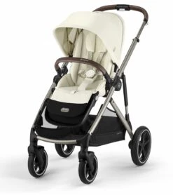 Cybex Gazelle S 2 Single-to-Double Stroller - Taupe Frame / Seashell Beige -Stroller Promotion Store cybex gazelle s 2 single to double stroller taupe frame seashell beige 137