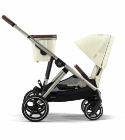 Cybex Gazelle S 2 Single-to-Double Stroller - Taupe Frame / Seashell Beige -Stroller Promotion Store cybex gazelle s 2 single to double stroller taupe frame seashell beige 139