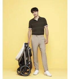 Cybex Gazelle S 2 Single-to-Double Stroller - Taupe Frame / Seashell Beige -Stroller Promotion Store cybex gazelle s 2 single to double stroller taupe frame seashell beige 141