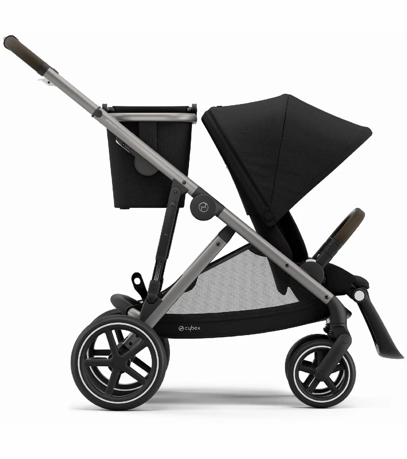 Cybex Gazelle S Double Stroller Bundle - Navy Blue / Moon Black (Taupe Frame) 5 Cybex Gazelle S Double Stroller Bundle - Navy Blue / Moon Black (Taupe Frame) - Image 3