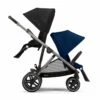 Cybex Gazelle S Double Stroller Bundle - Navy Blue / Moon Black (Taupe Frame) -Stroller Promotion Store cybex gazelle s double stroller bundle navy blue moon black taupe frame 36