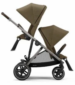 Cybex Gazelle S Double Stroller - Classic Beige (Taupe Frame) -Stroller Promotion Store cybex gazelle s double stroller classic beige taupe frame 92