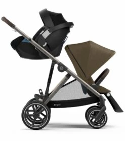 Cybex Gazelle S Double Stroller - Classic Beige (Taupe Frame) -Stroller Promotion Store cybex gazelle s double stroller classic beige taupe frame 93