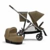 Cybex Gazelle S Stroller & Cot - Classic Beige (Taupe Frame) -Stroller Promotion Store cybex gazelle s stroller cot classic beige taupe frame 35