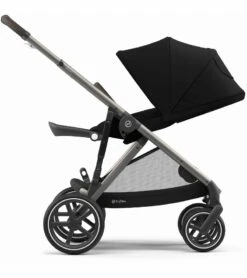 Cybex Gazelle S Stroller & Cot - Deep Black (Taupe Frame) -Stroller Promotion Store cybex gazelle s stroller cot deep black taupe frame 37