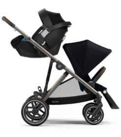 Cybex Gazelle S Stroller & Cot - Deep Black (Taupe Frame) -Stroller Promotion Store cybex gazelle s stroller cot deep black taupe frame 39