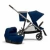 Cybex Gazelle S Stroller & Cot - Navy Blue (Taupe Frame) -Stroller Promotion Store cybex gazelle s stroller cot navy blue taupe frame 16