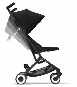 Cybex Libelle 2 Compact Stroller + Aton 2 SensorSafe Travel System Bundle - Beach Blue / Lavastone Black -Stroller Promotion Store cybex libelle 2 compact stroller aton 2 sensorsafe travel system bundle lava grey lavastone black 63