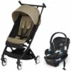 Cybex Libelle Compact Stroller + Aton 2 SensorSafe Travel System Bundle - Classic Beige / Lavastone Black -Stroller Promotion Store cybex libelle compact stroller aton 2 sensorsafe travel system bundle classic beige lavastone black 182