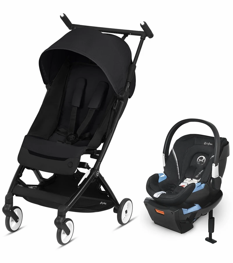 Cybex Libelle Compact Stroller + Aton 2 SensorSafe Travel System Bundle - Deep Black / Lavastone Black 3 Cybex Libelle Compact Stroller + Aton 2 SensorSafe Travel System Bundle - Deep Black / Lavastone Black