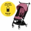 Cybex Libelle Compact Stroller + Travel Bag Bundle - Magnolia Pink / Black -Stroller Promotion Store cybex libelle compact stroller travel bag bundle magnolia pink black 56