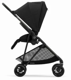 Cybex Melio Carbon Stroller + Cot Bundle - Deep Black -Stroller Promotion Store cybex melio carbon stroller cot bundle deep black 153