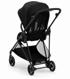 Cybex Melio Carbon Stroller + Cot Bundle - Deep Black -Stroller Promotion Store cybex melio carbon stroller cot bundle deep black 155
