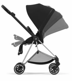 Cybex Mios 3 Stroller (One Box) - Chrome / Black / Deep Black -Stroller Promotion Store cybex mios 3 stroller one box chrome black deep black 151