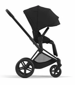 Cybex Priam 4 Stroller (One Box) - Matte Black / Black / Deep Black -Stroller Promotion Store cybex priam 4 stroller one box matte black black deep black 158