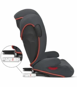 Cybex Solution B2-fix +Lux Booster Seat - Steel Grey -Stroller Promotion Store cybex solution b2 fix lux booster seat steel grey 169