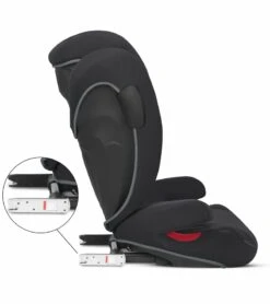 Cybex Solution B2-fix +Lux Booster Seat - Volcano Black -Stroller Promotion Store cybex solution b2 fix lux booster seat volcano black 155