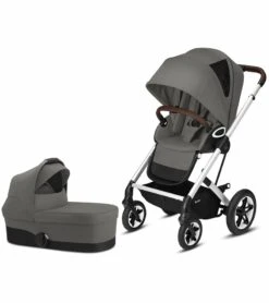 Cybex Talos S Lux All-Terrain Stroller + Cot S Bassinet Bundle - Soho Grey