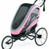 Cybex Zeno Multisport Trailer Bundle - Black Frame + Silver Pink Seat Pack -Stroller Promotion Store cybex zeno multisport trailer bundle black frame silver pink seat pack 199