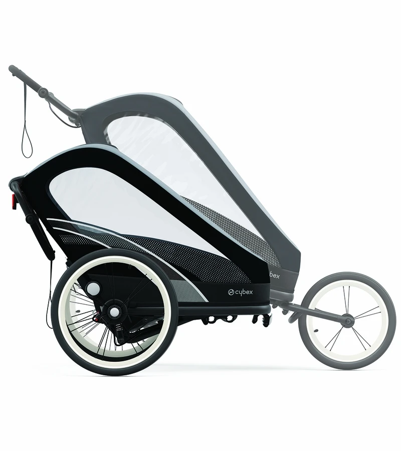 Cybex Zeno Multisport Trailer Bundle - Black Frame + Silver Pink Seat Pack 5 Cybex Zeno Multisport Trailer Bundle - Black Frame + Silver Pink Seat Pack - Image 3