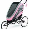 Cybex Zeno Multisport Trailer Bundle - Black/Pink Frame + Silver Pink Seat Pack -Stroller Promotion Store cybex zeno multisport trailer bundle black pink frame silver pink seat pack 184