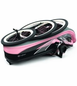 Cybex Zeno Multisport Trailer Bundle - Black/Pink Frame + Silver Pink Seat Pack -Stroller Promotion Store cybex zeno multisport trailer bundle black pink frame silver pink seat pack 189