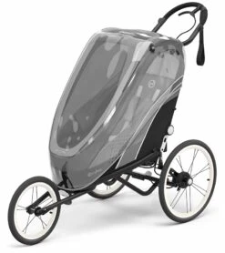Cybex Zeno Multisport Trailer Bundle - Cream/Orange Frame + All Black Seat Pack -Stroller Promotion Store cybex zeno multisport trailer bundle cream orange frame all black seat pack 152