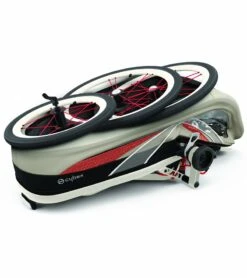 Cybex Zeno Multisport Trailer Bundle - Cream/Orange Frame + Bleached Sand Seat Pack -Stroller Promotion Store cybex zeno multisport trailer bundle cream orange frame bleached sand seat pack 197