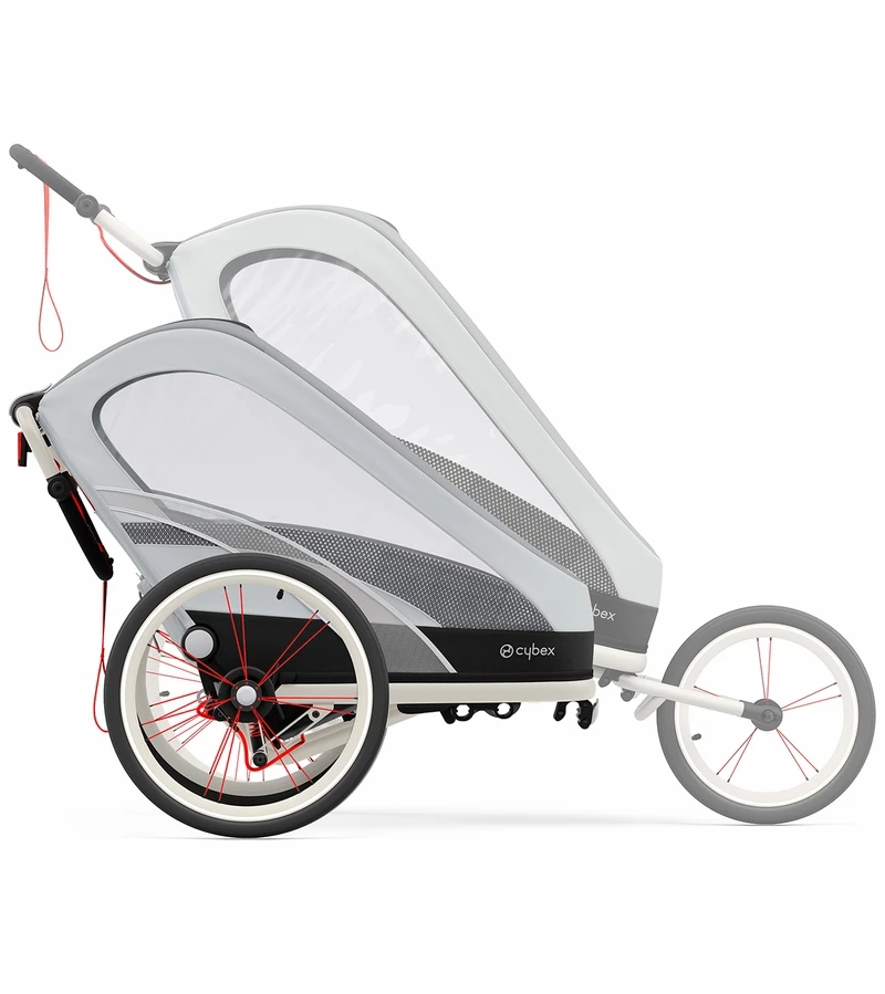 Cybex Zeno Multisport Trailer Bundle - Cream/Orange Frame + Medal Grey Seat Pack 5 Cybex Zeno Multisport Trailer Bundle - Cream/Orange Frame + Medal Grey Seat Pack - Image 3