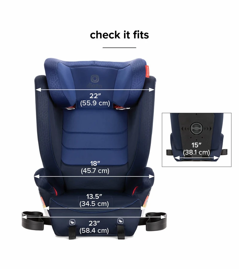 Diono Monterey 2XT Latch 2-in-1 Booster Car Seat - Blue 4 Diono Monterey 2XT Latch 2-in-1 Booster Car Seat - Blue - Image 2