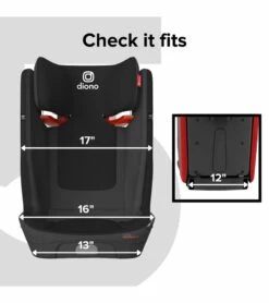 Diono Monterey 5iST FixSafe Belt Positioning High Back Booster Car Seat - Red Cherry 11 Diono Monterey 5iST FixSafe Belt Positioning High Back Booster Car Seat - Red Cherry -Stroller Promotion Store diono monterey 5ist fixsafe belt positioning high back booster car seat blue sky 10