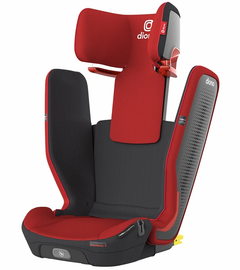 Diono Monterey 5iST FixSafe Belt Positioning High Back Booster Car Seat - Red Cherry 3 Diono Monterey 5iST FixSafe Belt Positioning High Back Booster Car Seat - Red Cherry