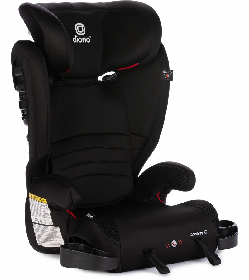 Diono Monterey XT High Back Belt Positioning Booster Car Seat - Midnight 3 Diono Monterey XT High Back Belt Positioning Booster Car Seat - Midnight