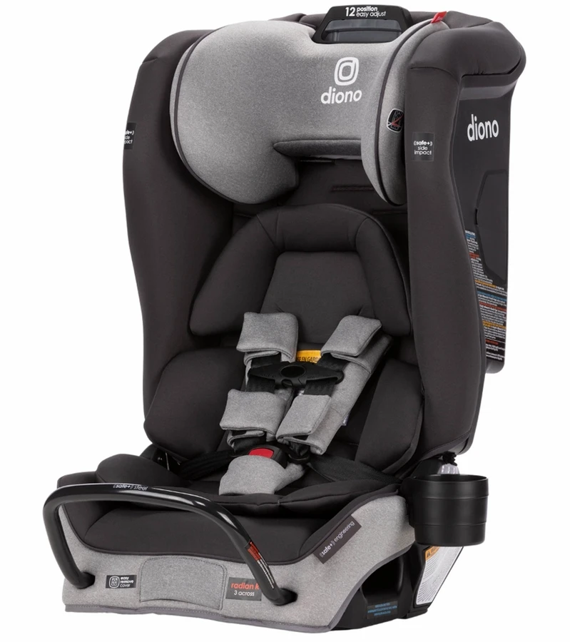 Diono Radian 3 RXT Safe+ Narrow All-in-One Convertible Car Seat - Gray Slate 3 Diono Radian 3 RXT Safe+ Narrow All-in-One Convertible Car Seat - Gray Slate