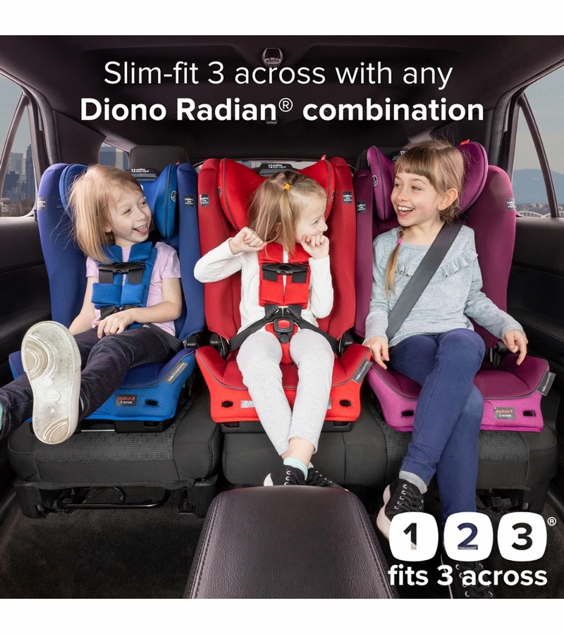 Diono Radian 3 RXT Safe+ Narrow All-in-One Convertible Car Seat - Blue Sky 4 Diono Radian 3 RXT Safe+ Narrow All-in-One Convertible Car Seat - Blue Sky - Image 2