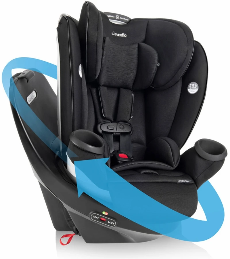 Evenflo GOLD Revolve360 Rotating All-In-One Car Seat - Onyx Black 3 Evenflo GOLD Revolve360 Rotating All-In-One Car Seat - Onyx Black