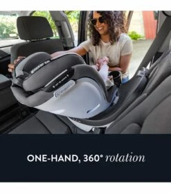 Evenflo GOLD SensorSafe Revolve 360 Slim 2-in-1 Rotational Convertible Car Seat - Amethyst -Stroller Promotion Store evenflo gold sensorsafe revolve 360 slim rotational all in one convertible car seat amethyst 123