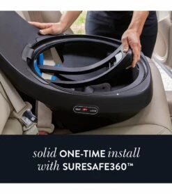 Evenflo GOLD SensorSafe Revolve 360 Slim 2-in-1 Rotational Convertible Car Seat - Amethyst -Stroller Promotion Store evenflo gold sensorsafe revolve 360 slim rotational all in one convertible car seat amethyst 125