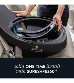 Evenflo GOLD SensorSafe Revolve360 Extend Rotational All-In-One Convertible Car Seat - Sapphire Blue -Stroller Promotion Store evenflo gold sensorsafe revolve360 extend rotational all in one convertible car seat sapphire blue 144