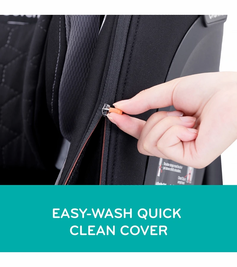 Evenflo Revolve360 Extend Rotational All-in-one Convertible Car Seat With Quick Clean Cover - Rowe Pink 8 Evenflo Revolve360 Extend Rotational All-in-one Convertible Car Seat With Quick Clean Cover - Rowe Pink - Image 6