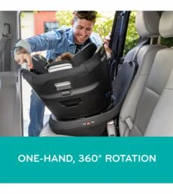 Evenflo Revolve360 Slim 2-in-1 Rotational Convertible Car Seat With Quick Clean Cover - Sutton Purple -Stroller Promotion Store evenflo revolve360 slim 2 in 1 rotational convertible car seat with quick clean cover sutton purple 139